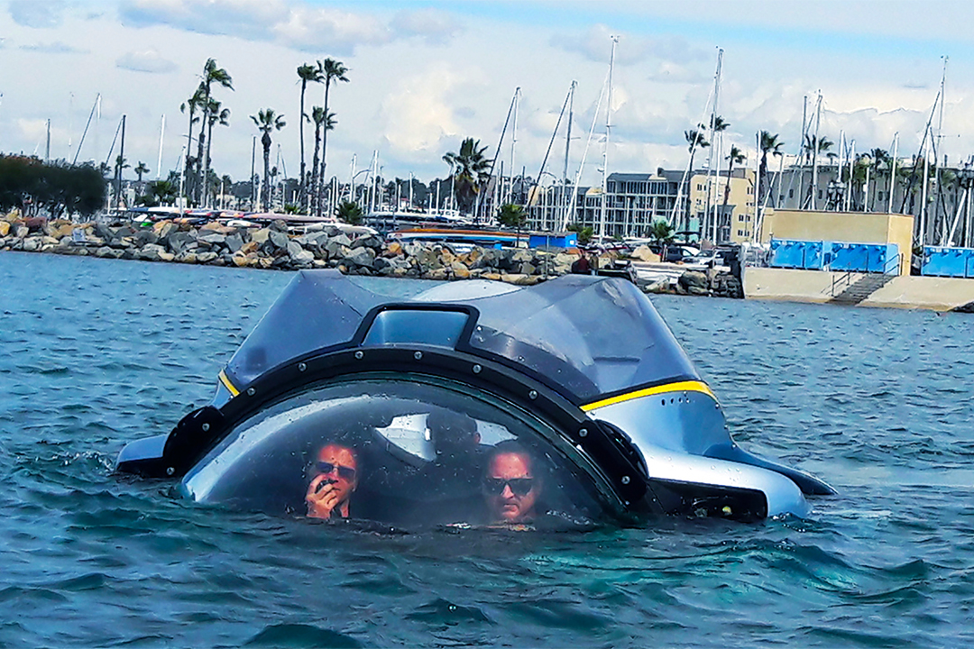 submarine launch in marshes