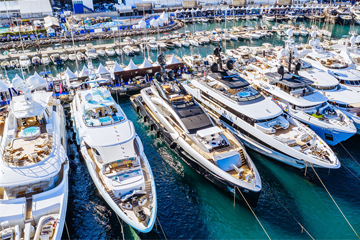 view of monaco boat show