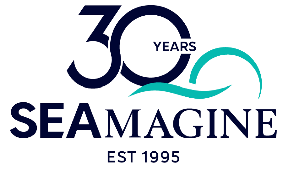 SEAmagine's 30 year logo